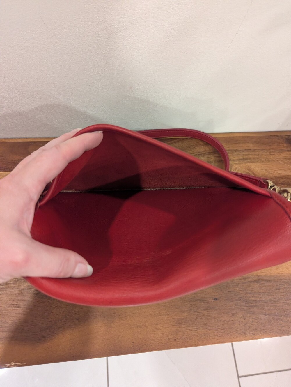 ♥️ Red Vintage Pocket Purse #9755 - Picture 7 of 15